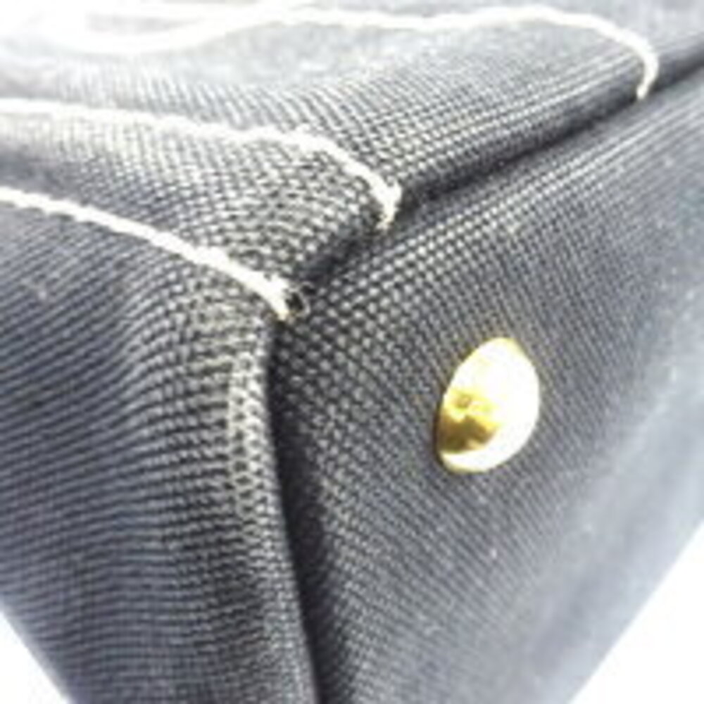 Prada tote bag shoulder Canapa black - Picture 9 of 11